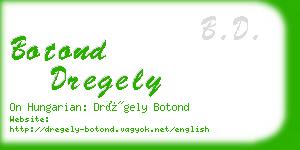 botond dregely business card